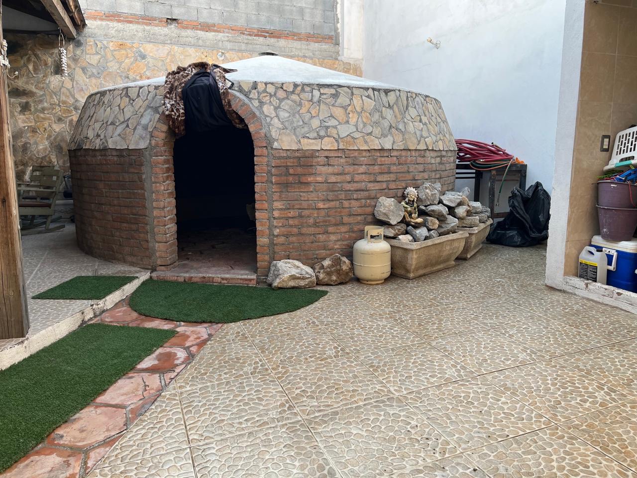Entrada del espacio de temazcal